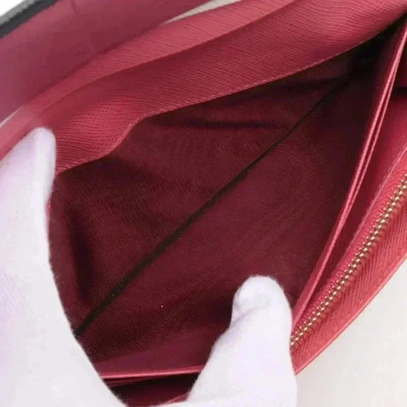 AUTHENTIC Prada Saffiano Metal Continental Flap Wallet multi color inside - Picture 9 of 16